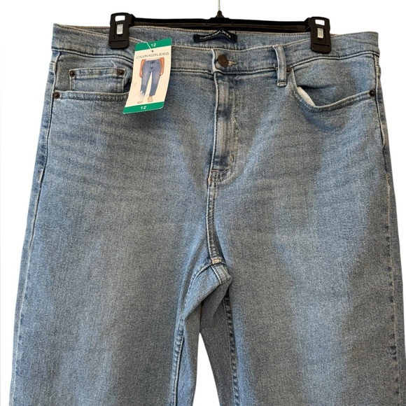 Calvin Klein High Rise Straight Leg Jeans 12 - Picture 6 of 11